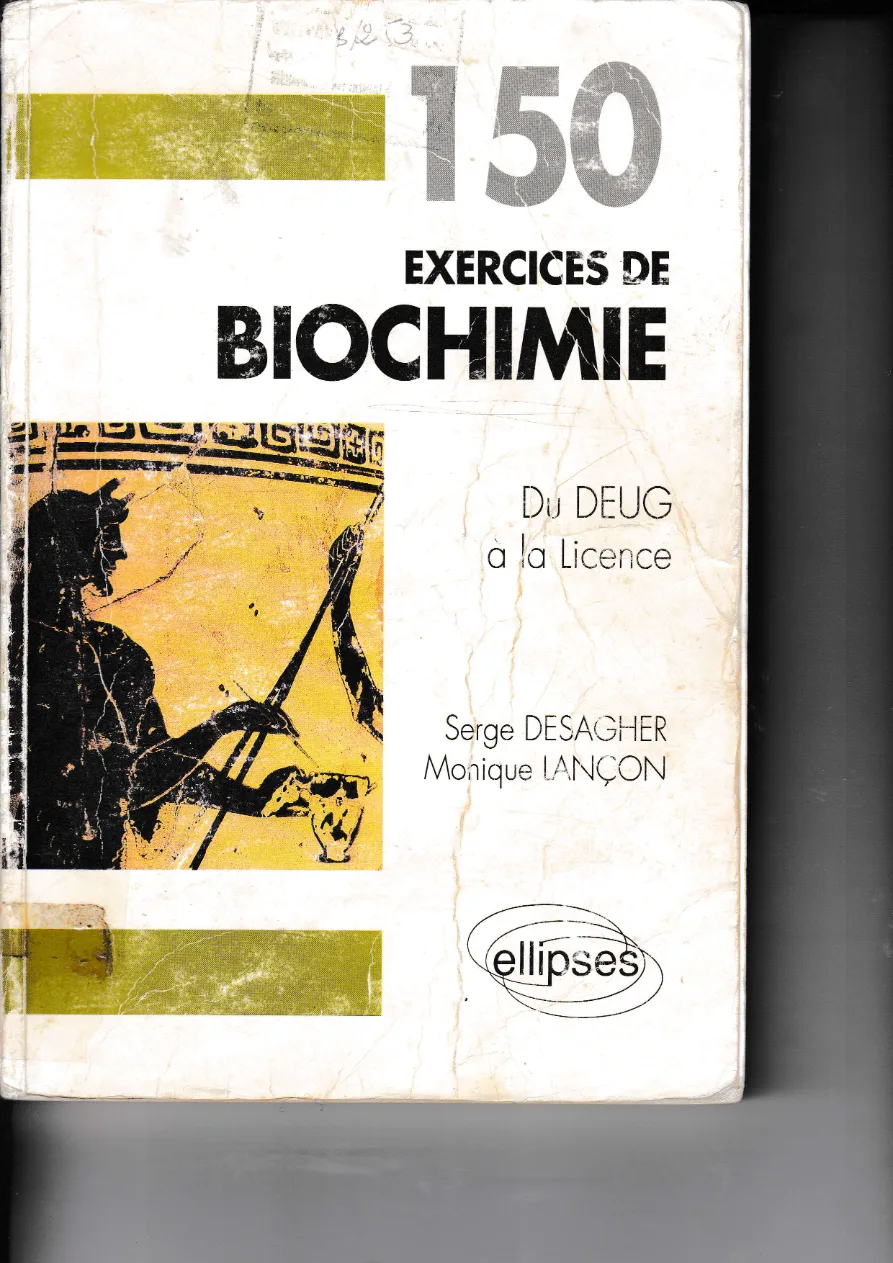 Couverture de 150 exercices de biochimie