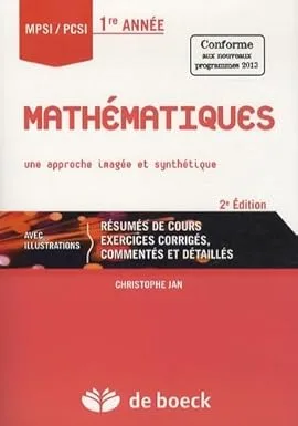 Couverture de Mathématiques. MPSI/PCSI, 1er année
