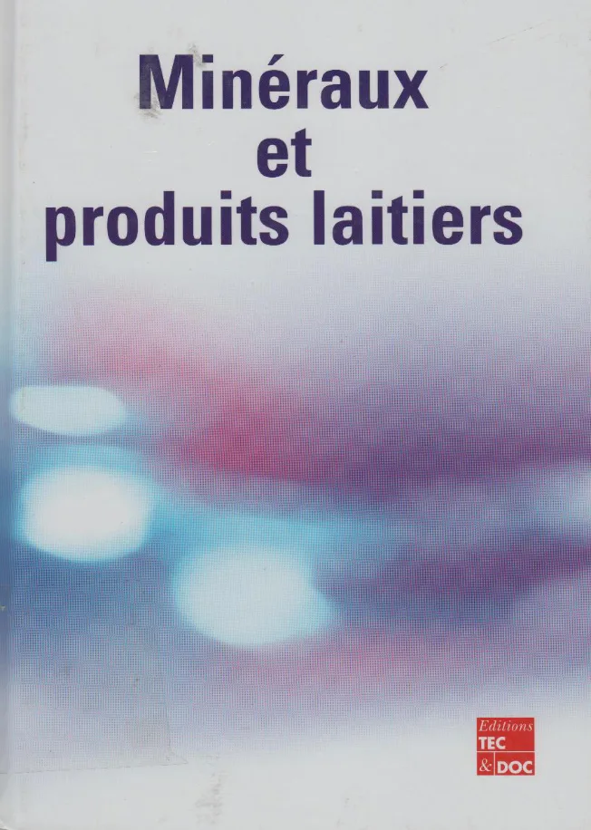 Couverture de Minéraux et produits laitiers