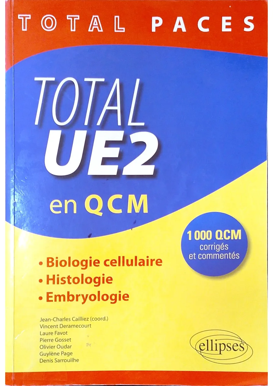 Couverture de Total UE2 en QCM