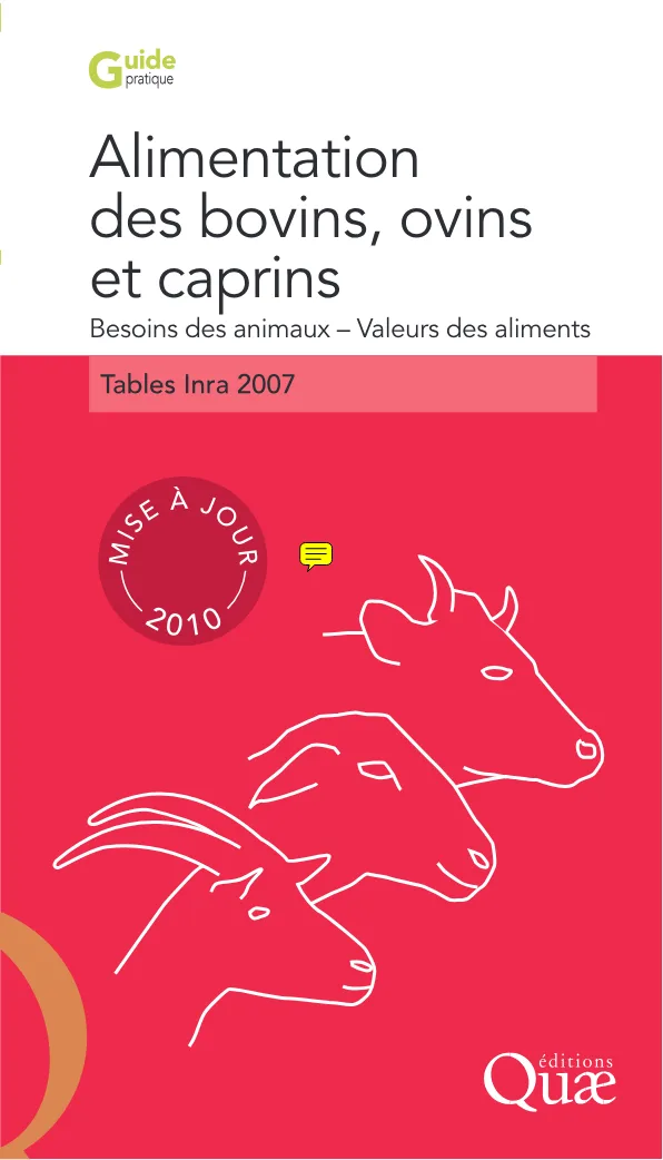 Couverture de Alimentation des bovins, ovins et caprins
