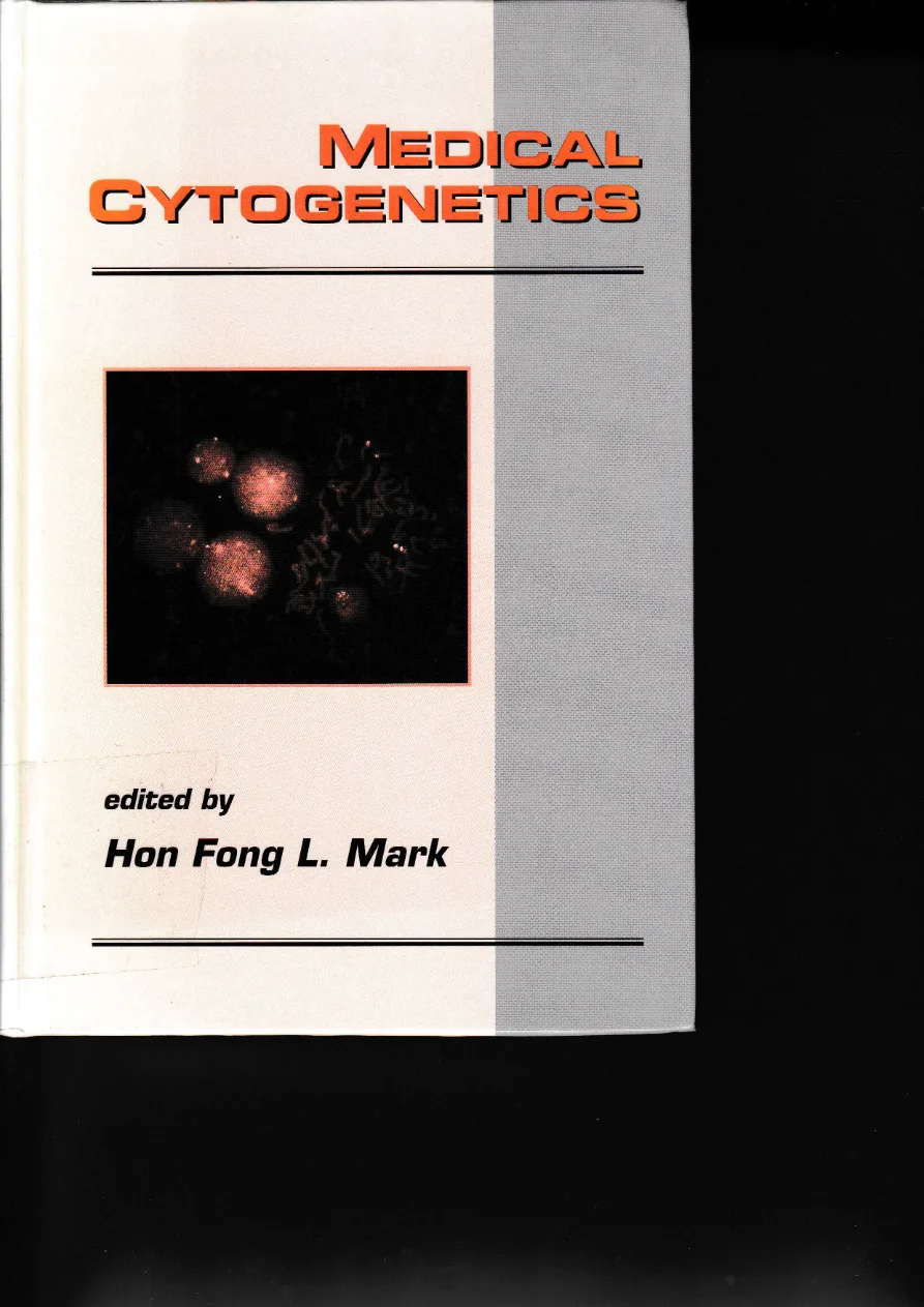 Couverture de Medical cytogenetics.