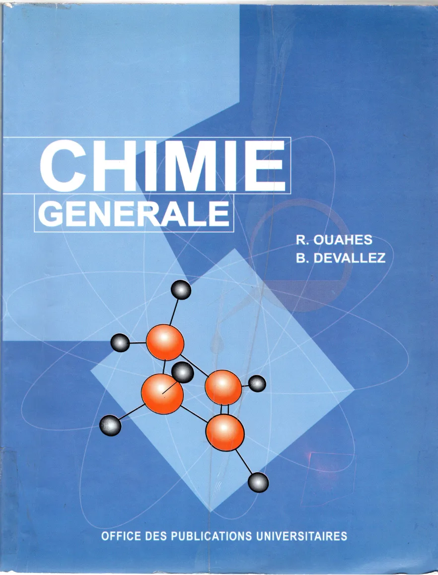 Couverture de Chimie générale