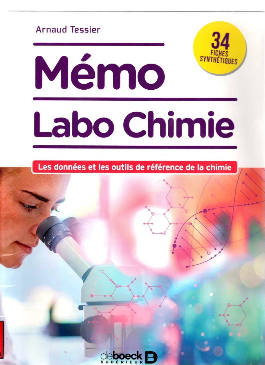 Couverture de Mémo labo chimie