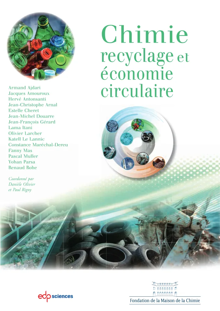 Couverture de Chimie et recyclage et économie circulaire