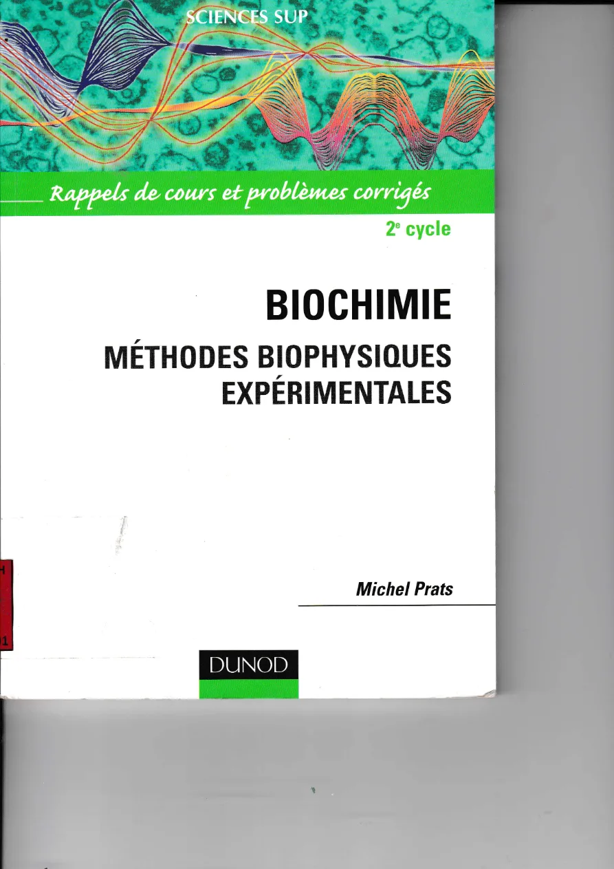 Couverture de Biochimie