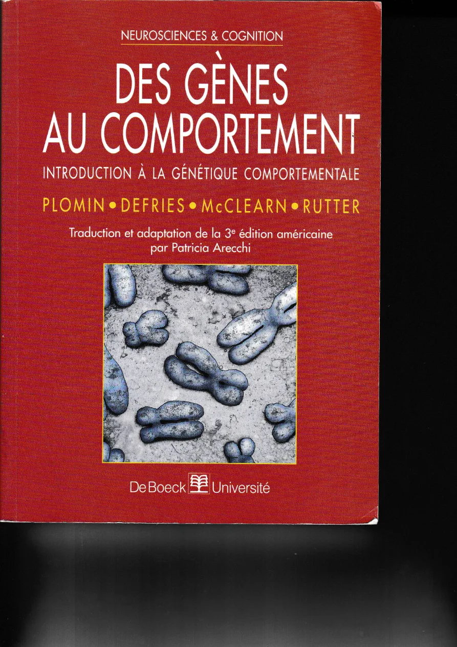 Couverture de Des génes au comportement