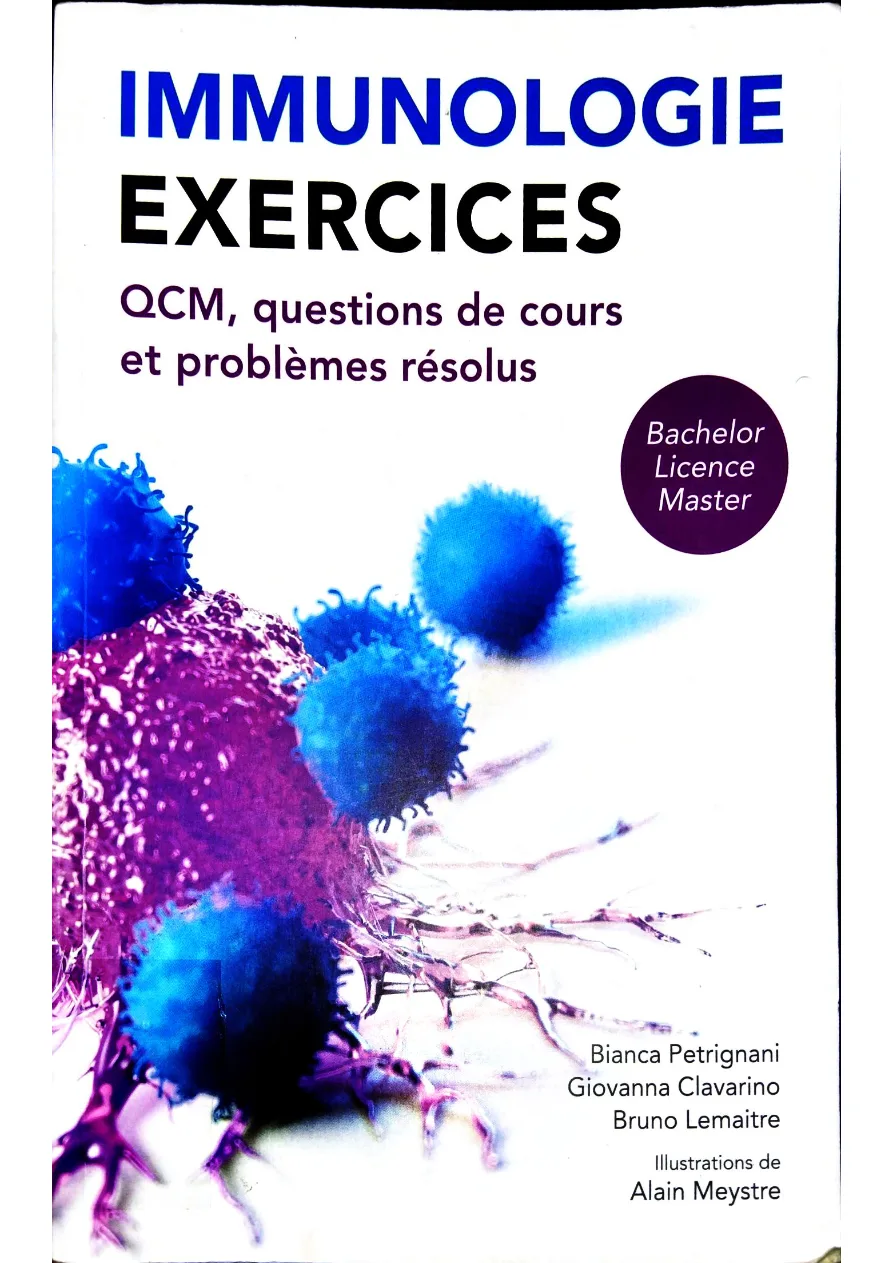 Couverture de Immunologie, exercices