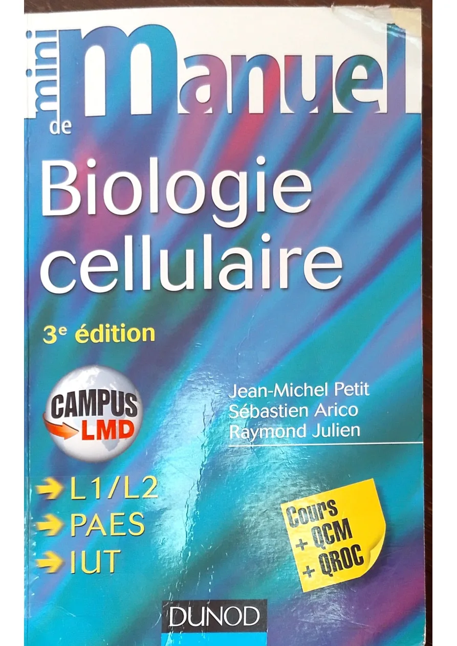 Couverture de Mini manuel de biologie cellulaire
