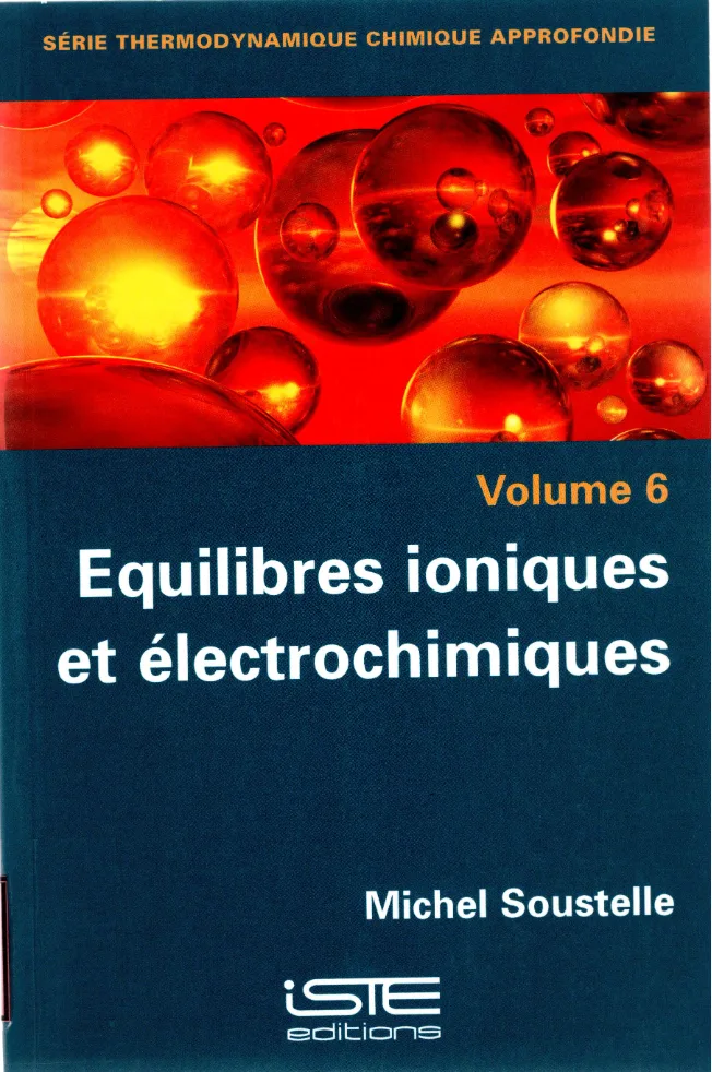 Couverture de Équilibres ioniques et électrochimique volume 6